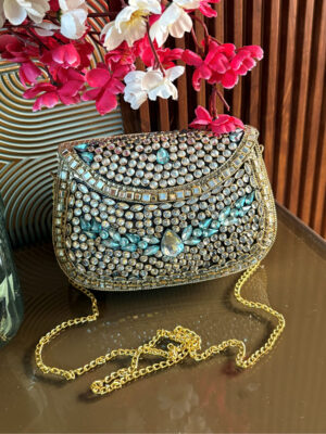 Sheesh Mahal Brass Clutch