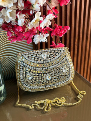 Sheesh Mahal Brass Clutch