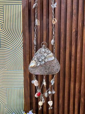 Crystal Mini Brass Clutch