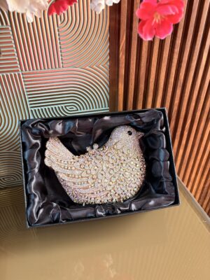 Bird Crystal Clutch
