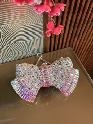 Multiverse Bow Crystal Clutch