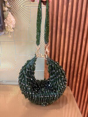 Emerald Crystal Moon Clutch