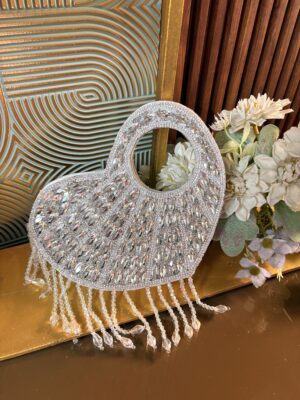 Crystal Heart Clutch